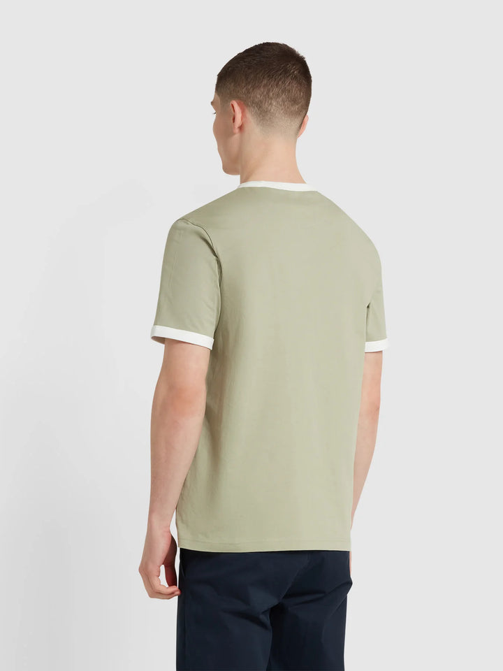 FARAH GROVES RINGER TEE - BALSAM