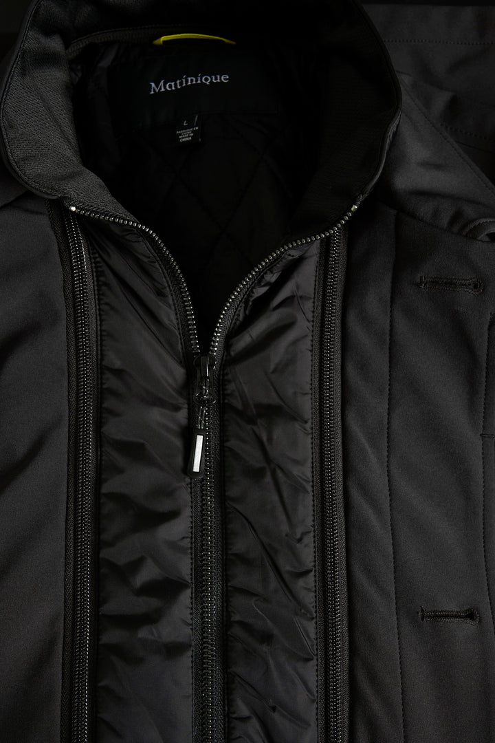 MANTINIQUE PHILMAN COAT - BLACK