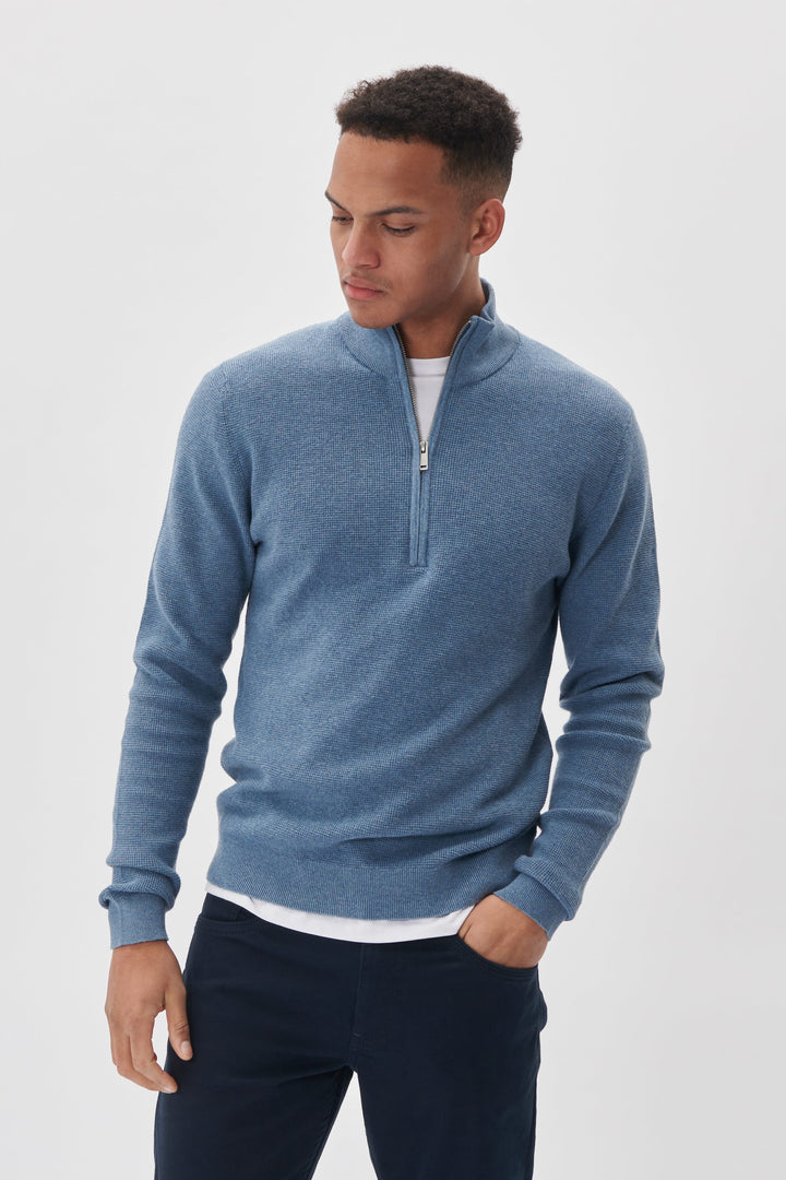 MATINIQUE MALAGOON 1/2 ZIP - BLUE