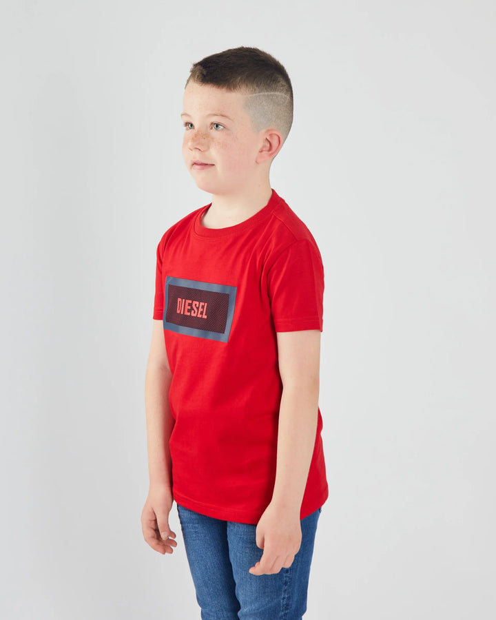 DIESEL BOYS CILLIAN TEE - RED