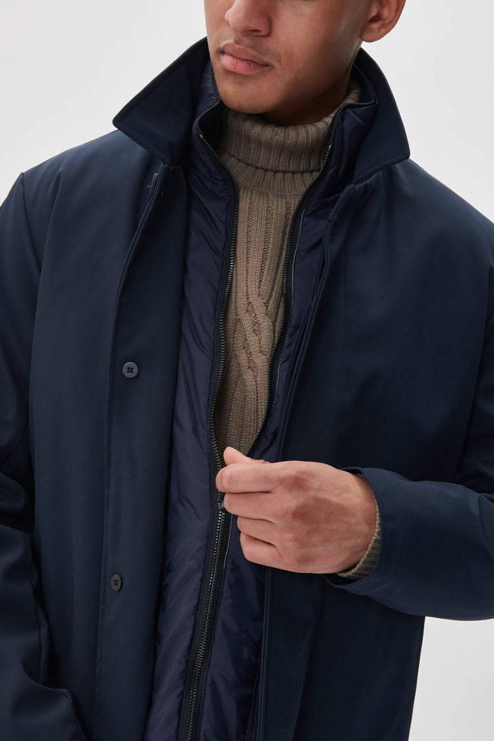 MANTINIQUE PHILMAN COAT - DARK NAVY