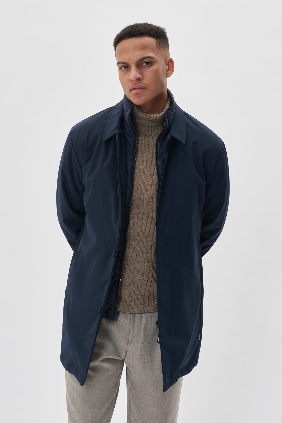 MANTINIQUE PHILMAN COAT - DARK NAVY