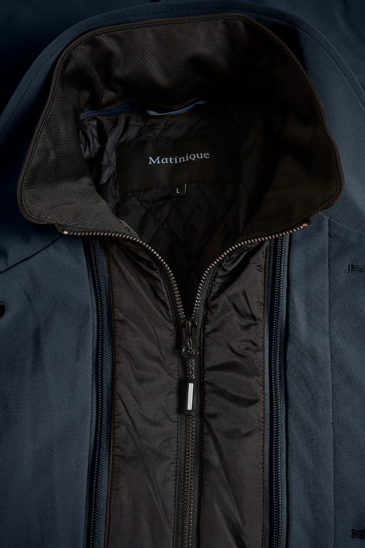 MANTINIQUE PHILMAN COAT - DARK NAVY