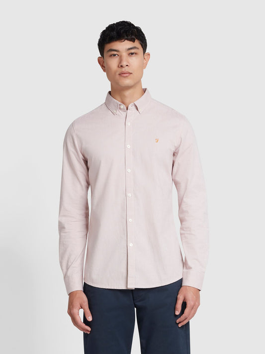 FARAH STEEN SHIRT LS - DARK PINK