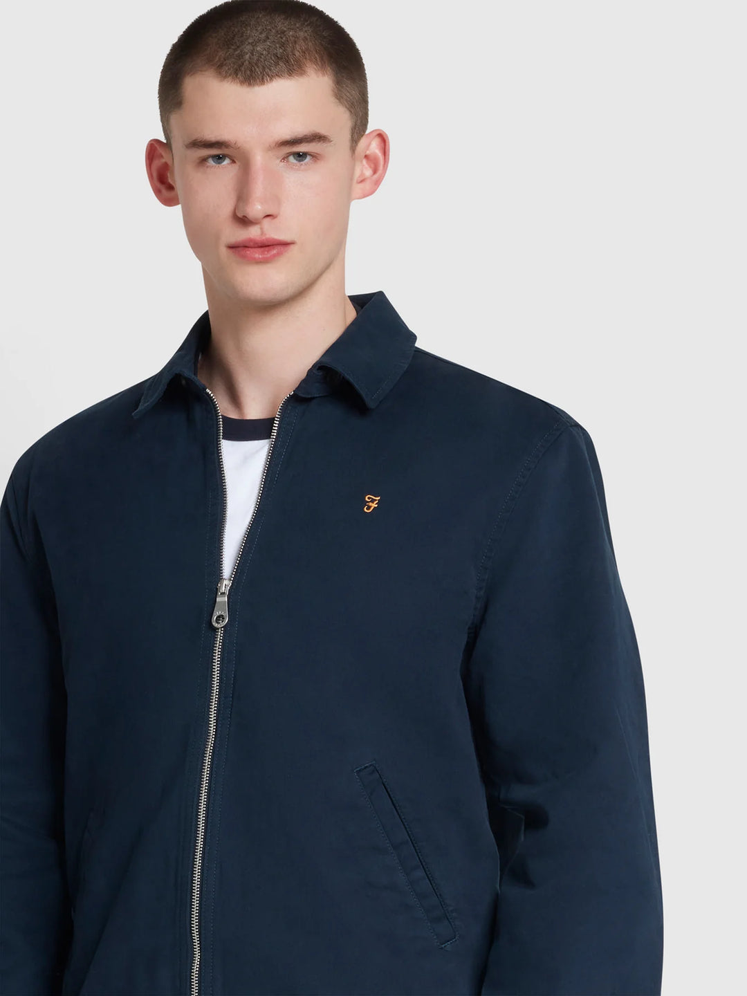 FARAH CANE BLOUSON JACKET - NAVY