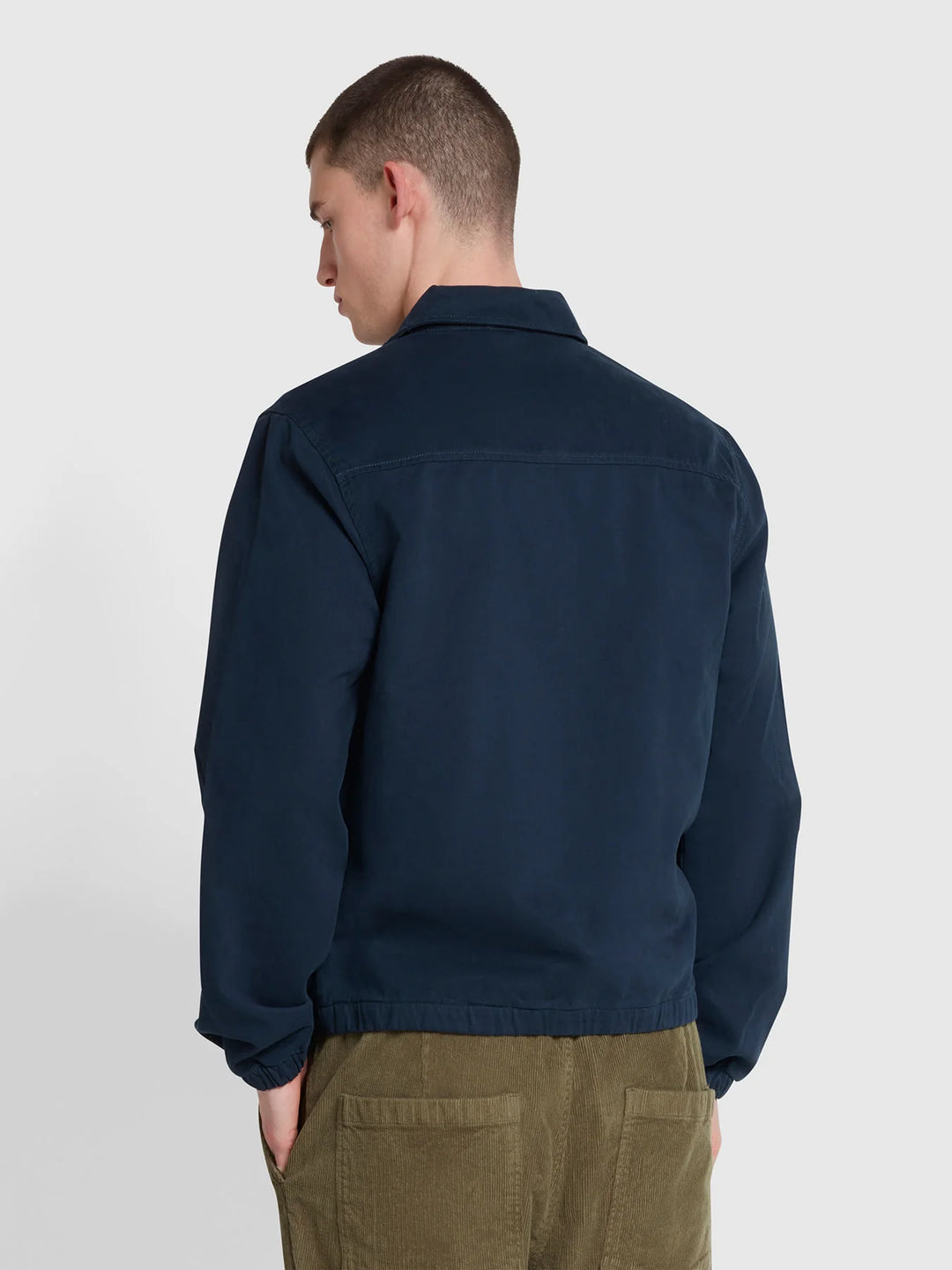 FARAH CANE BLOUSON JACKET - NAVY