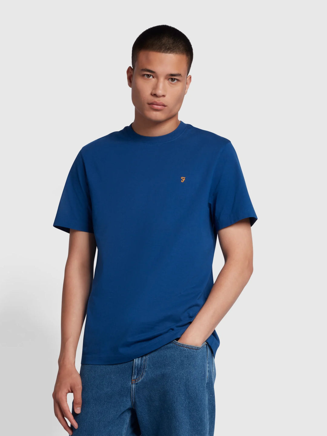 FARAH DANNY SS TEE - BLUE PEONY