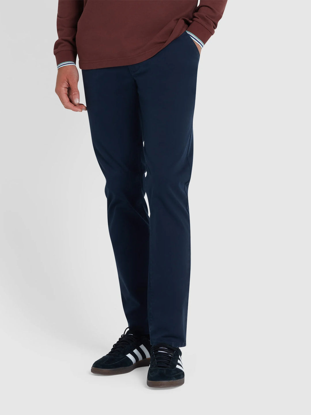 FARAH ELM SLIM CHINO - NAVY